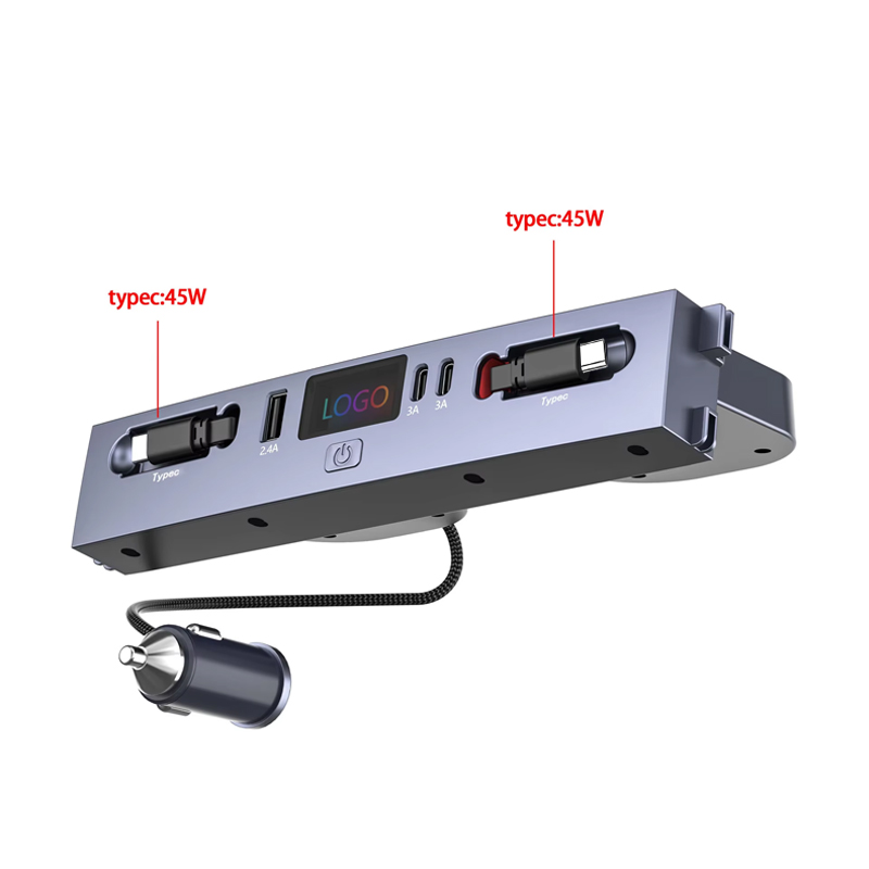 Usb Hub Type C - Çoklu Bağlantı Noktalı Araç Şarj Cihazı
