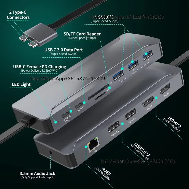 Çok Satan Çift Ekranlı Tip C - - Usb Hub Type C incelemesi ve fiyatı