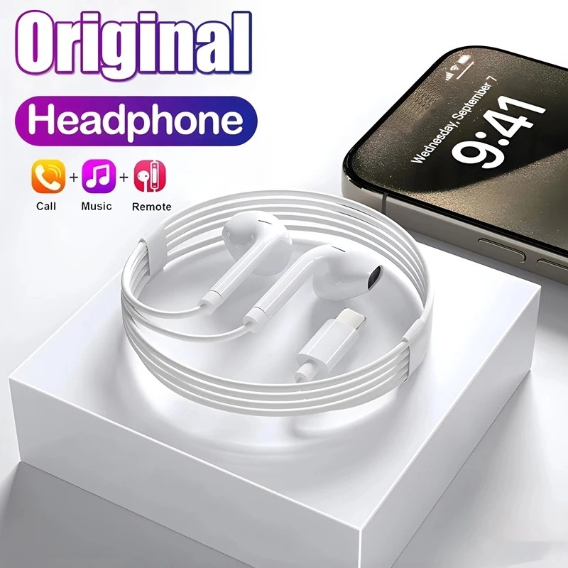 Apple iPhone 15 14 11 12 13 Pr - Wired Earphone Lightning incelemesi ve fiyatı