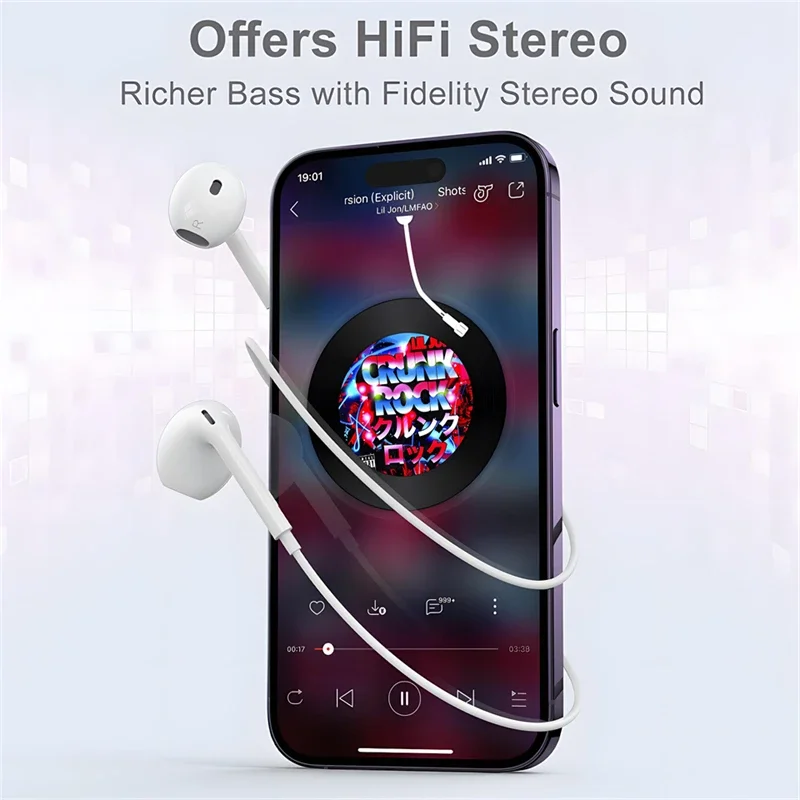 Apple iPhone 15 14 11 12 13 Pr - Wired Earphone Lightning incelemesi ve fiyatı